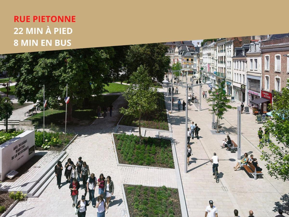 4 Chambres / Grande Maison / Toute équipée Amiens Exterior foto